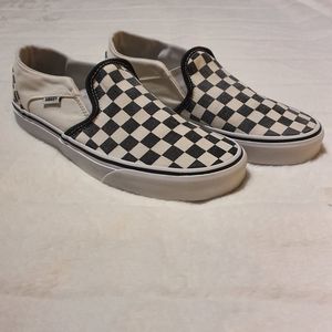 Vans Mid Top Checkered Slip On Shoes Men's Size 6.5 US / Women's Size 8